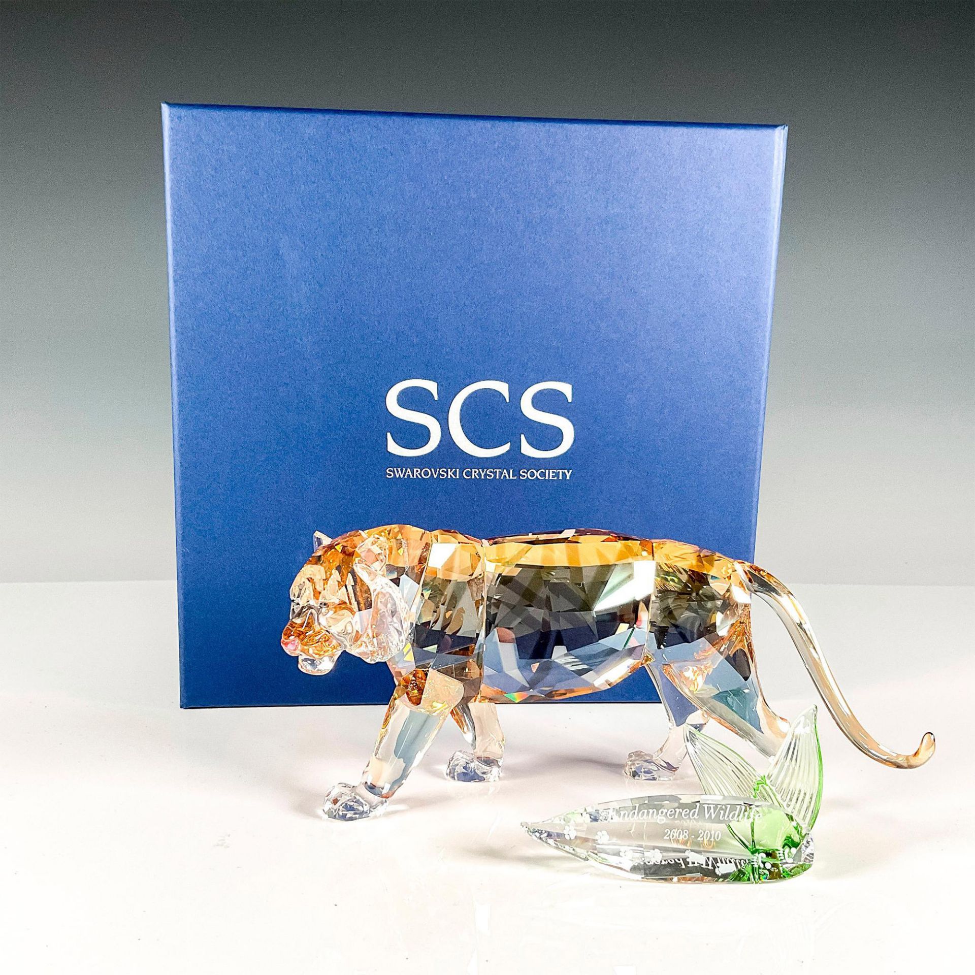 Swarovski Crystal Figurine + Plaque, Tiger - Image 4 of 4