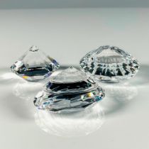 3pc Swarovski Crystal Paperweights, Seashells & Chaton