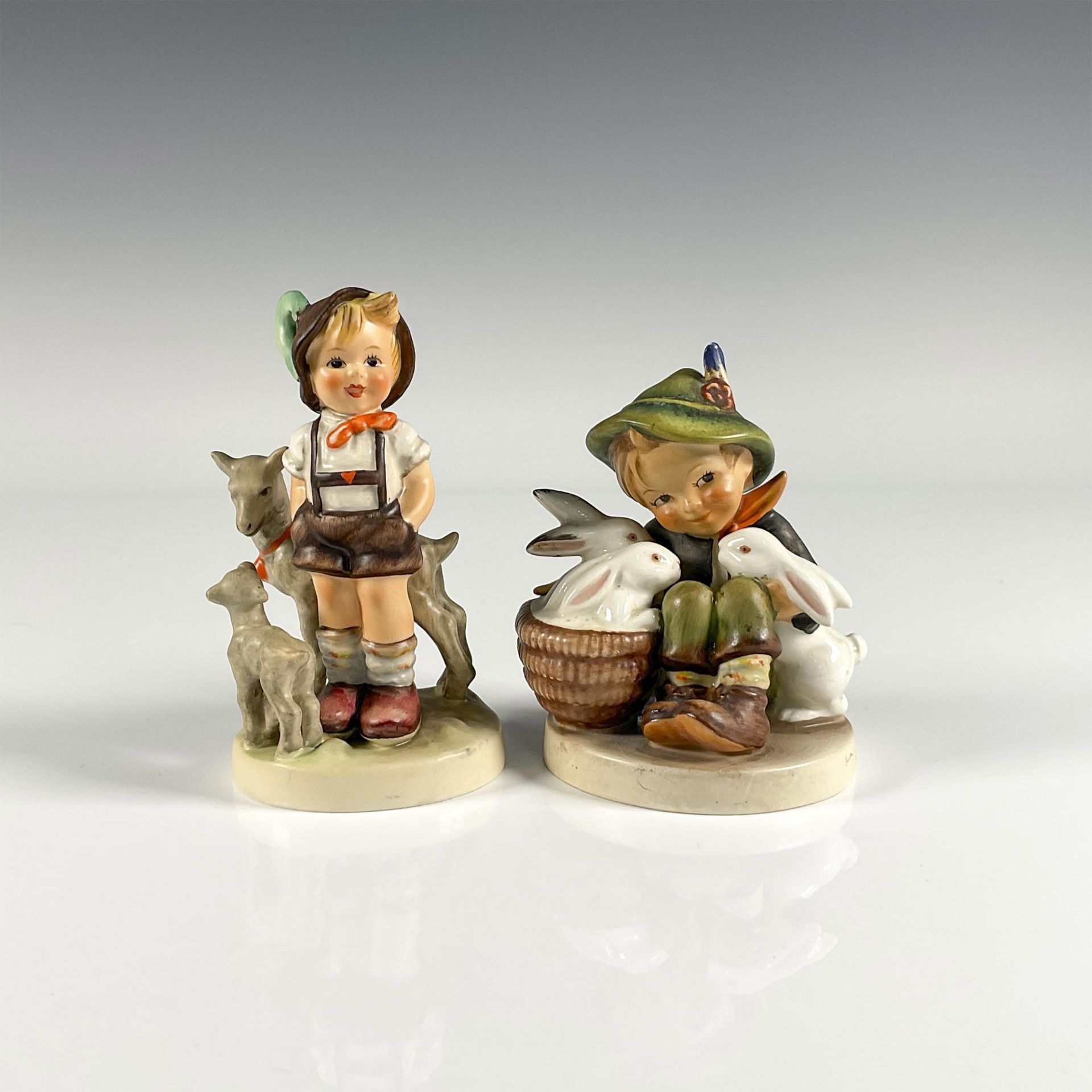 2pc Goebel Hummel Porcelain Figurines