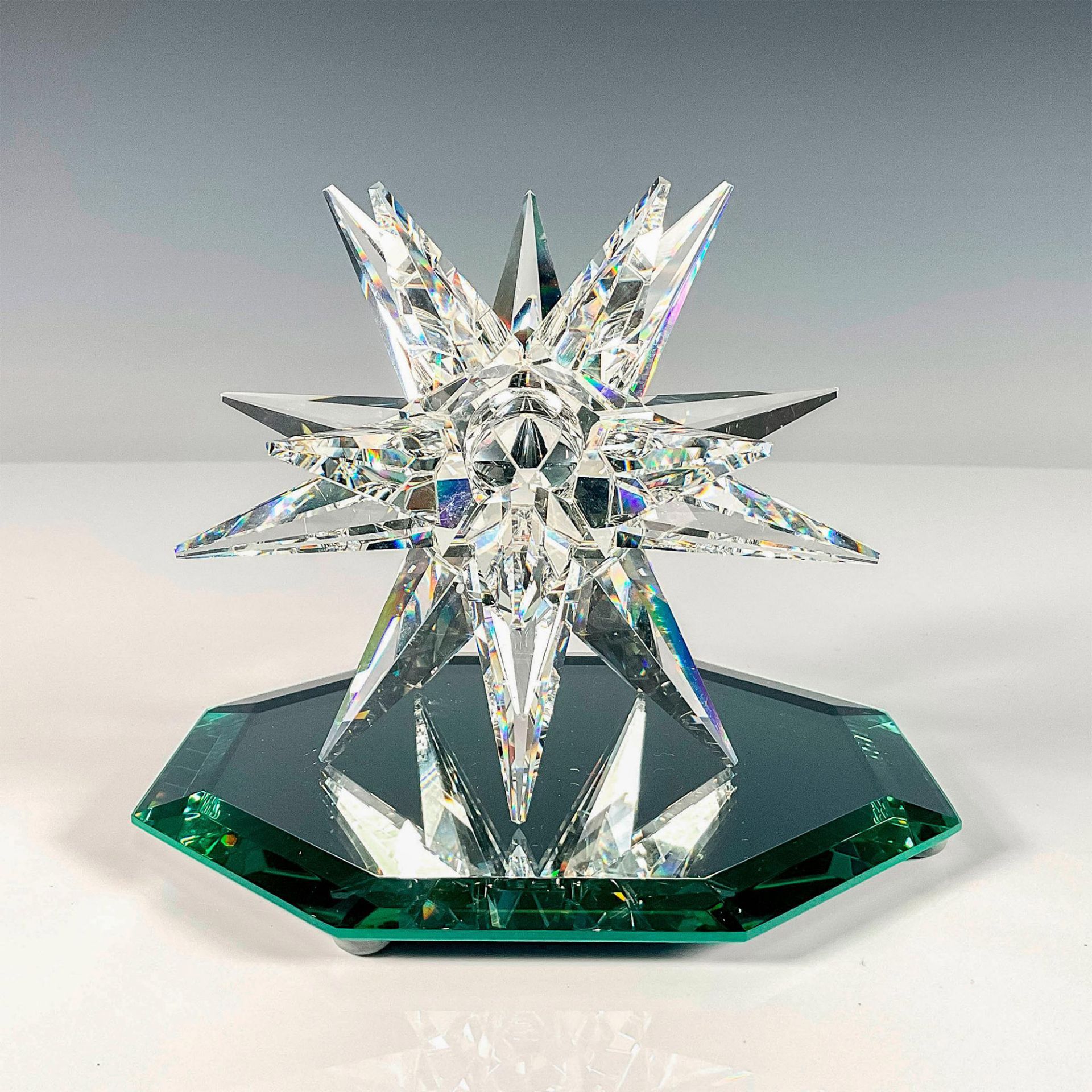 2pc Swarovski Crystal Candleholder + Base, Star - Image 2 of 4