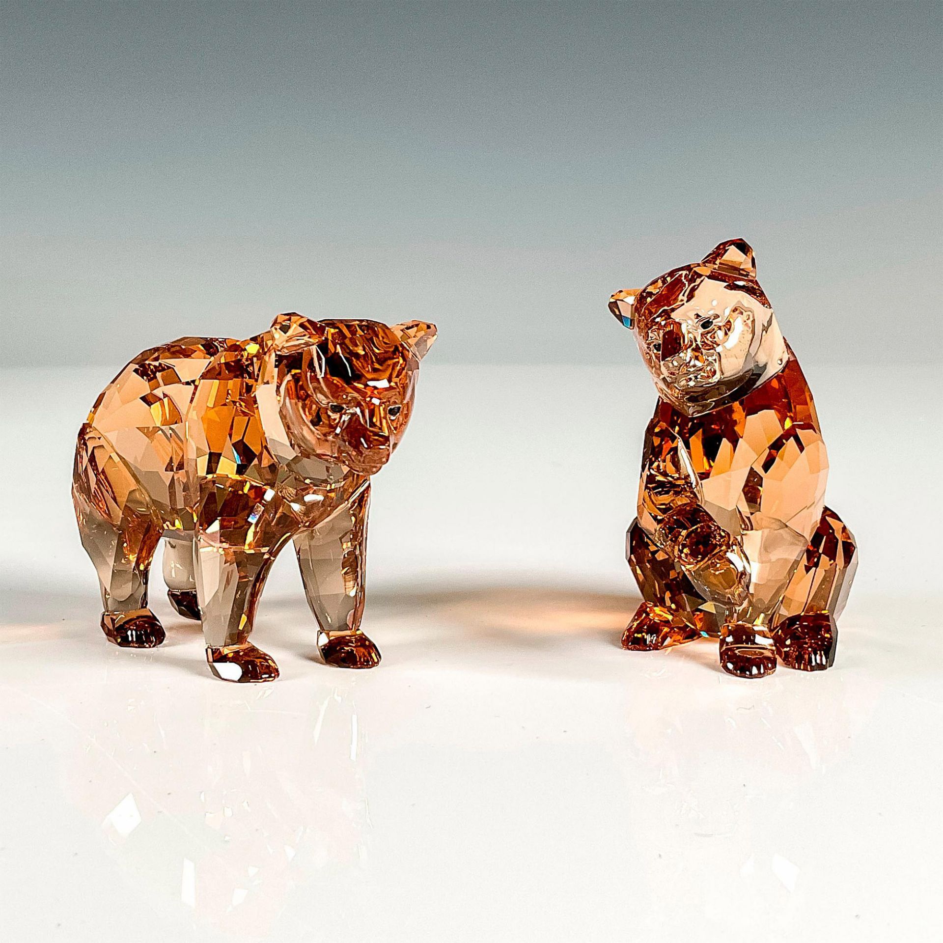 Swarovski Crystal Figurine, Bear Cubs