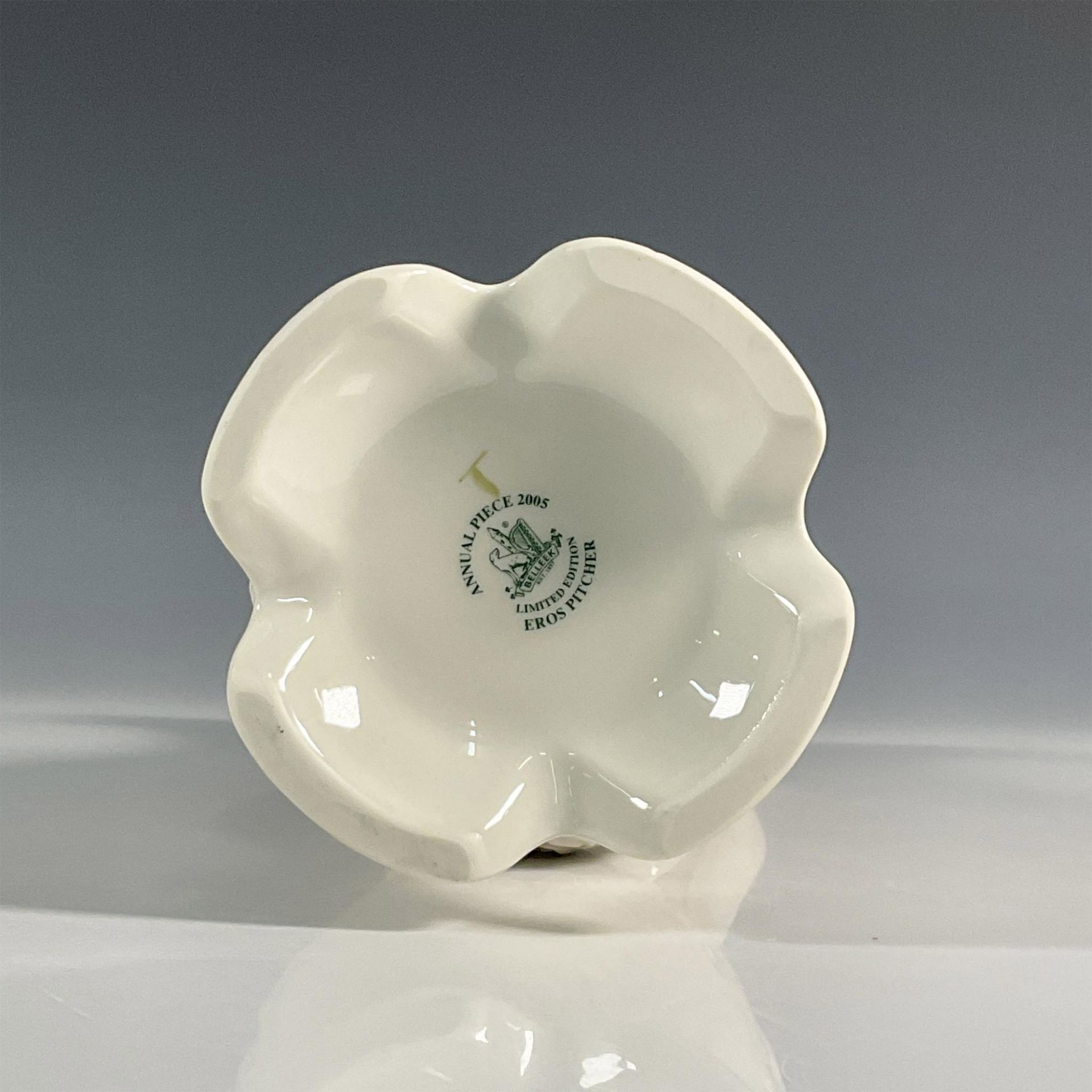 Belleek Pottery Porcelain Pitcher, Eros - Image 5 of 5