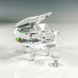 Swarovski Silver Crystal Figurine, Grand Piano with Stool