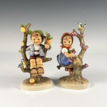 2pc Goebel Hummel Figurines, Apple Tree Boy and Girl