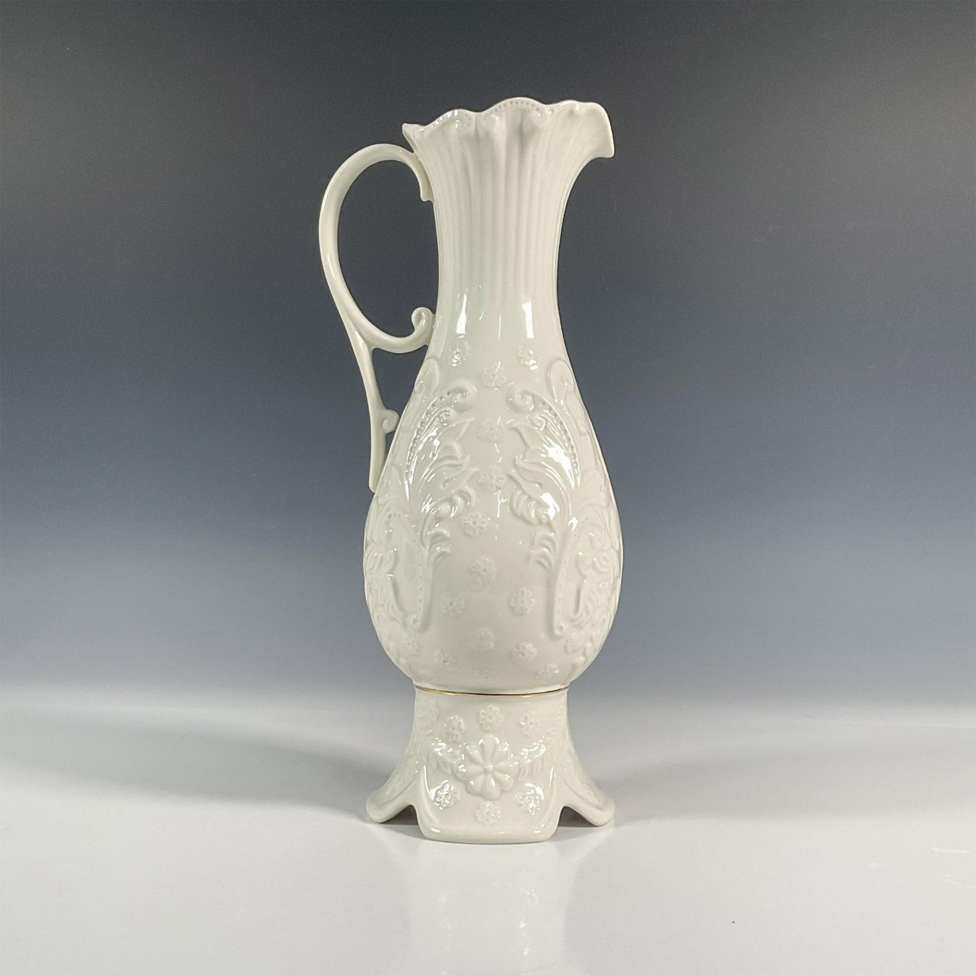 Belleek Pottery Porcelain Pitcher, Eros - Image 2 of 5