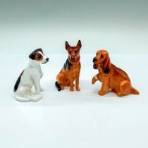 3pc Royal Doulton Miniature Bone China Dog Figurines