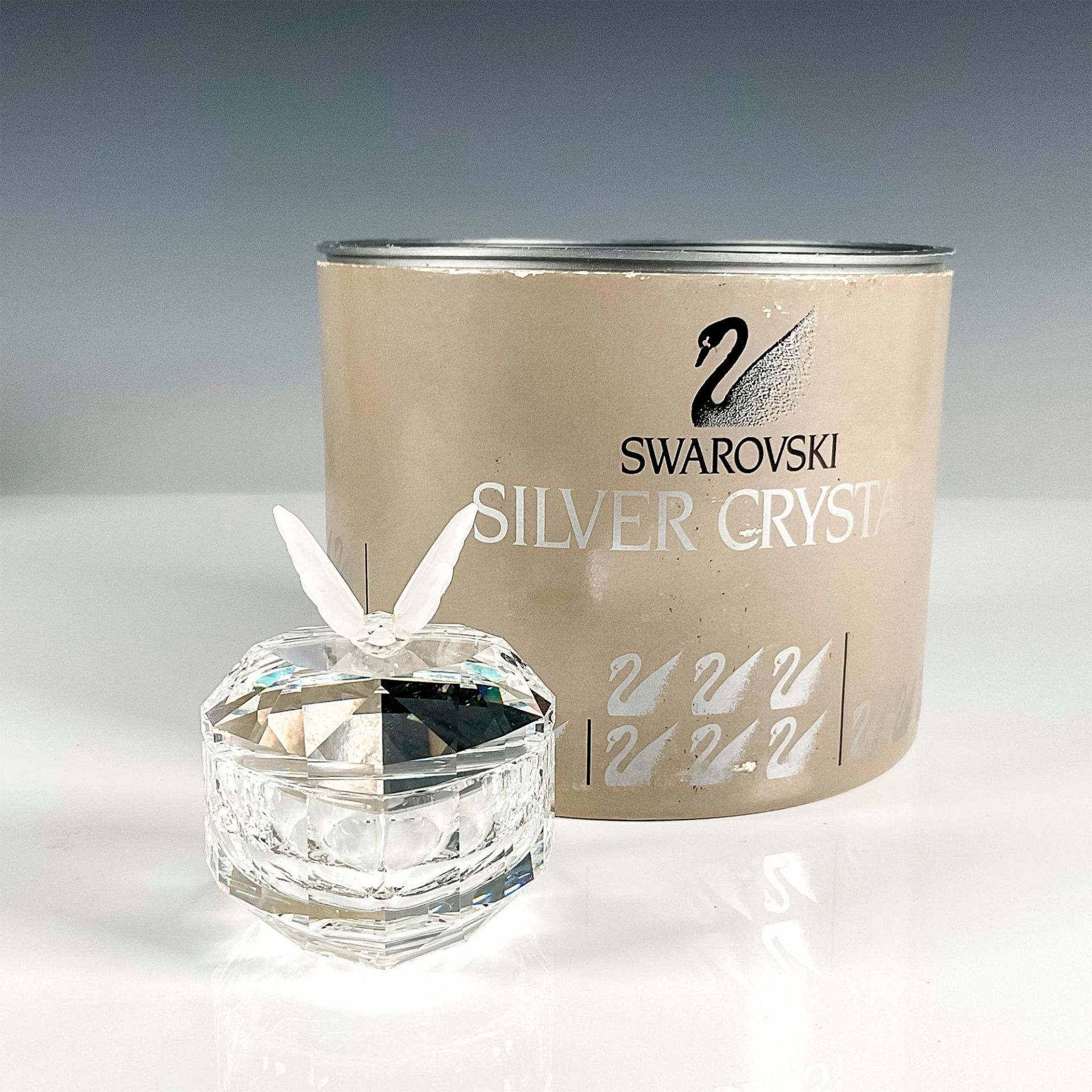 Swarovski Silver Crystal Treasure Box, Heart Butterfly - Image 4 of 4