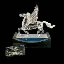 3pc Swarovski Crystal Figurine, The Pegasus, Base + Plaque