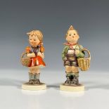 2pc Goebel Hummel Figurines, School Girl, Village Boy