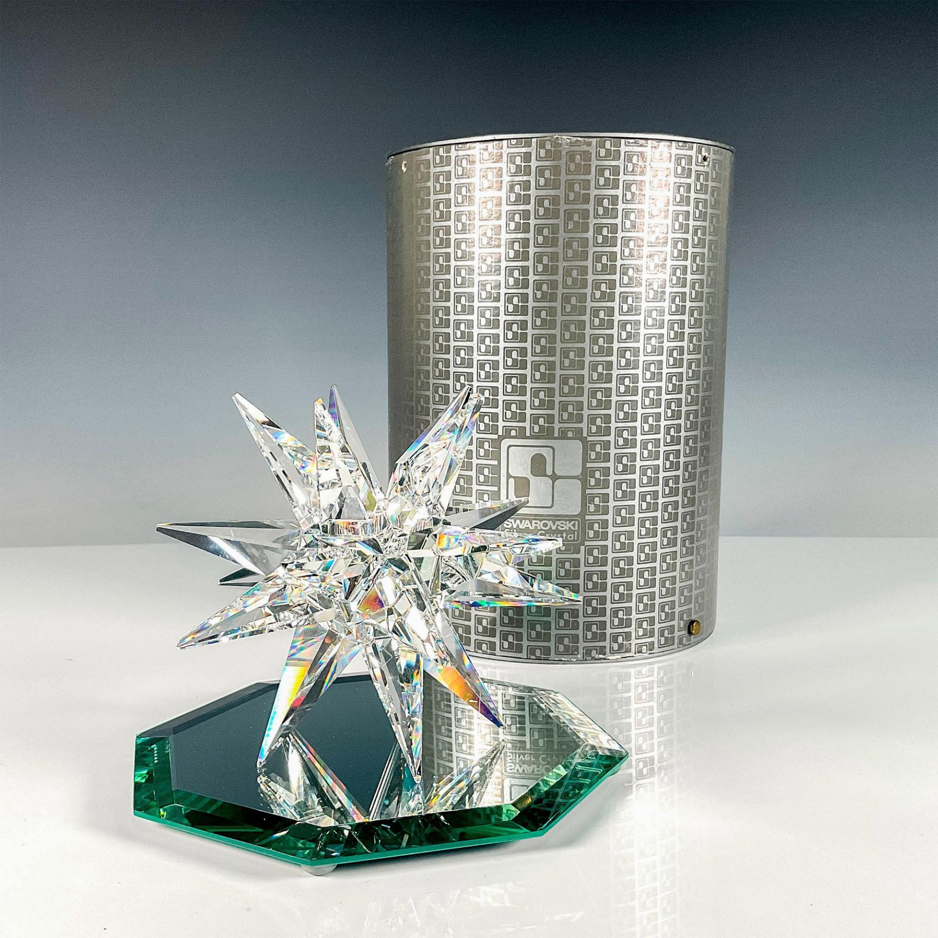 2pc Swarovski Crystal Candleholder + Base, Star - Image 4 of 4