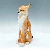 Lomonosov Porcelain Lynx Figurine