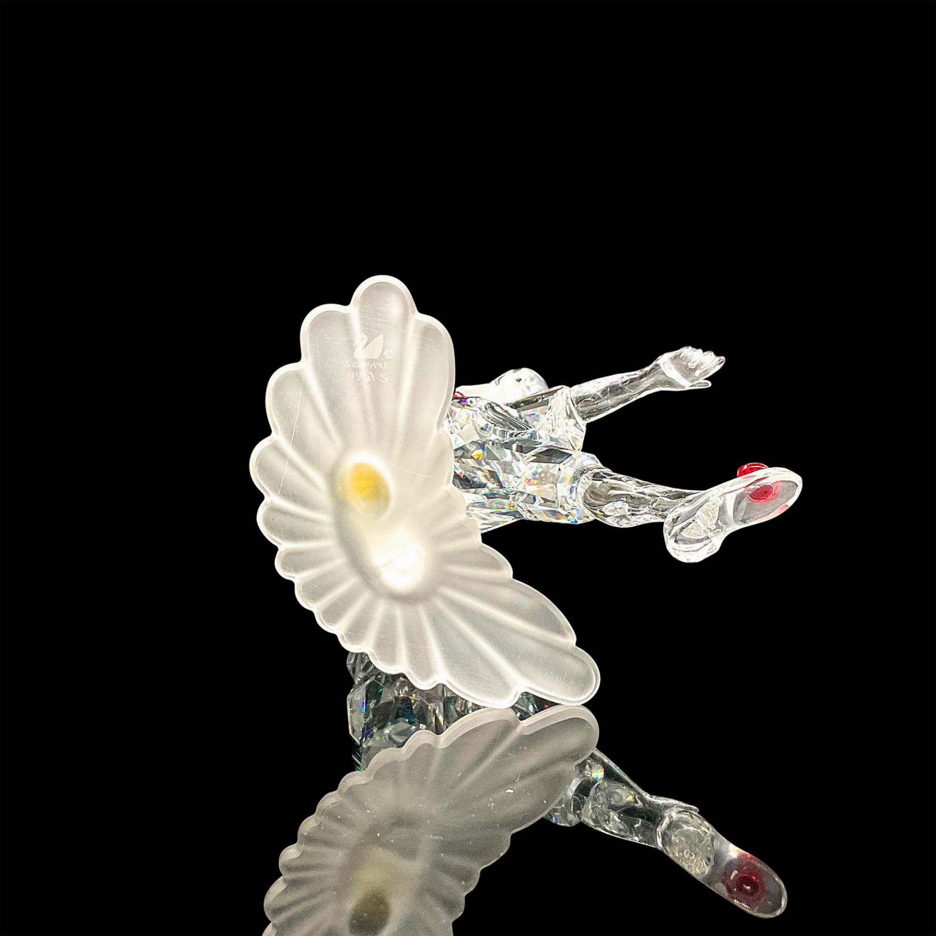 3pc Swarovski Crystal Figurine, Pierrot, Base + Plaque - Image 4 of 4