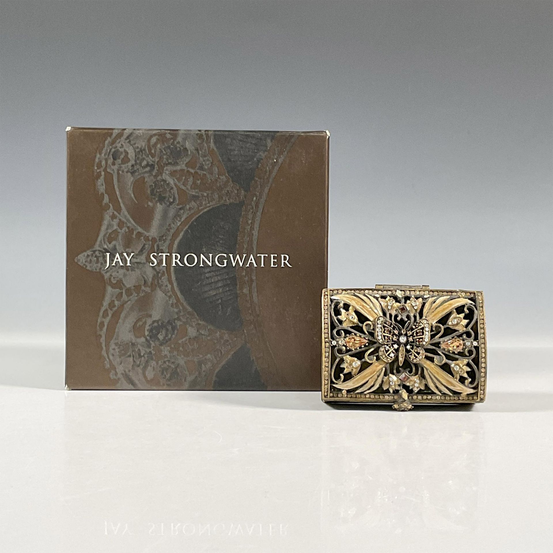 Jay Strongwater Enameled Butterfly Trunk Box - Bild 3 aus 6