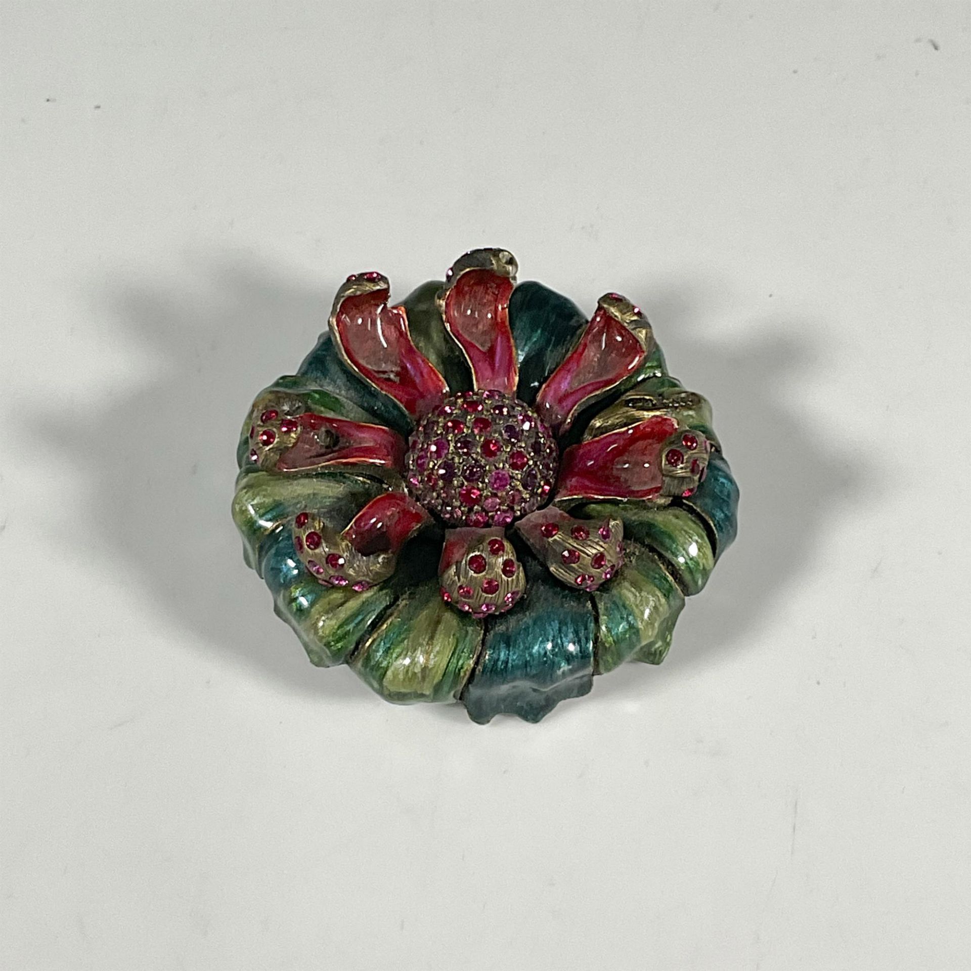 Jay Strongwater Enameled Floral Candle Cover - Image 3 of 5