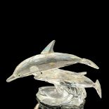 Swarovski Crystal Figurine, Dolphins