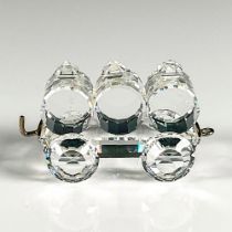 Swarovski Silver Crystal Figurine, Petrol Wagon