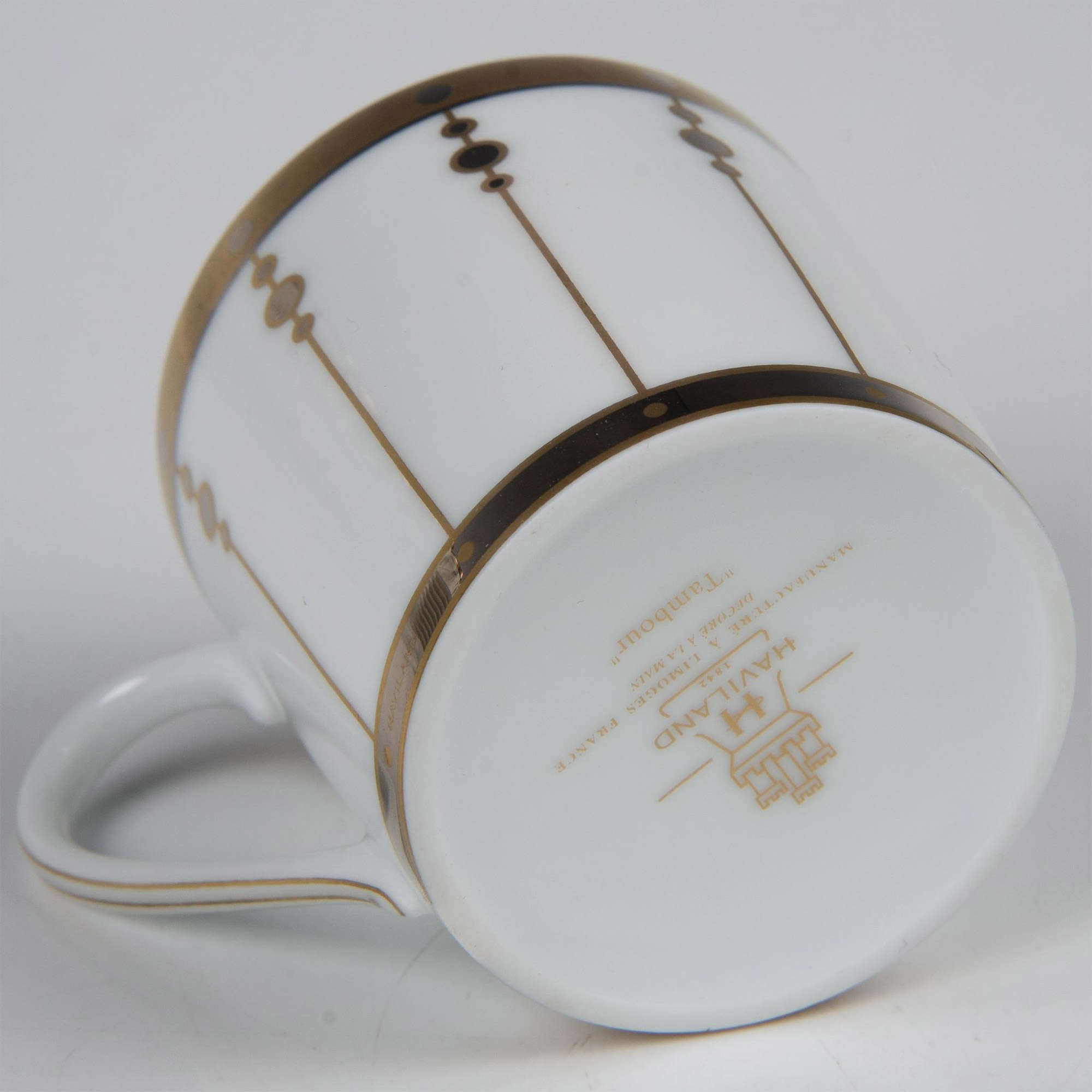 23pc Haviland Limoges Porcelain Coffee Service, Tambour - Image 8 of 10