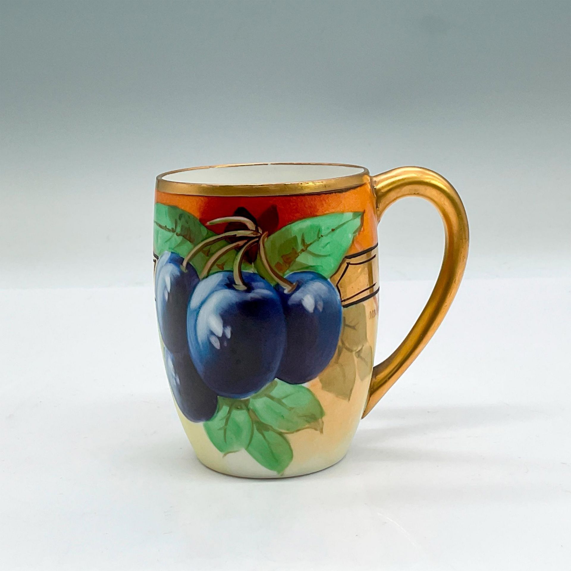 2pc Rosenthal Porcelain Large Dual Handle Bowl + Cup, Plums - Bild 4 aus 7