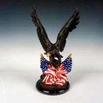 Max Turner (After) Polychrome Bronze Sculpture, American Pride