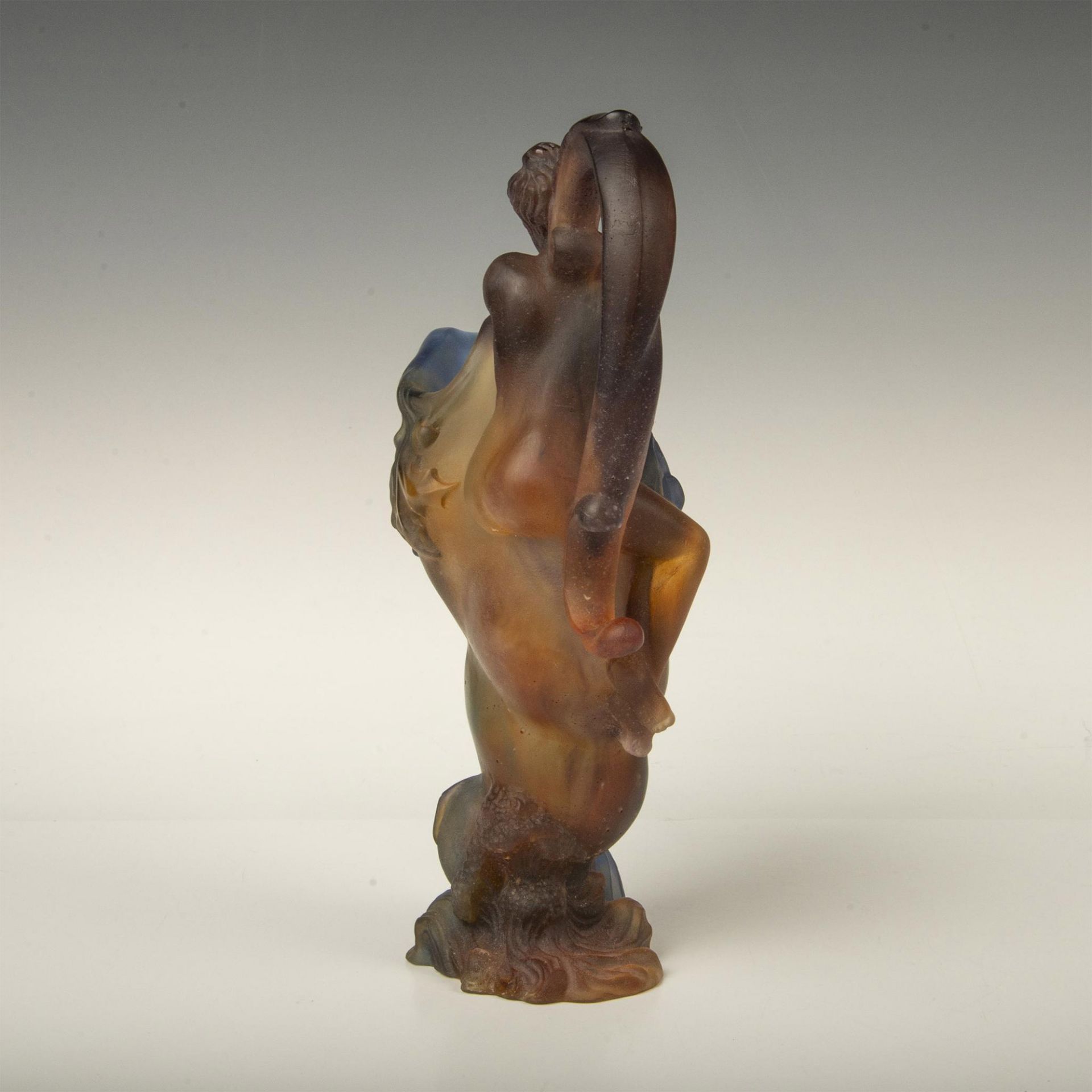 Daum Pate de Verre Mythologie Crystal Pitcher Female Nude - Image 3 of 4