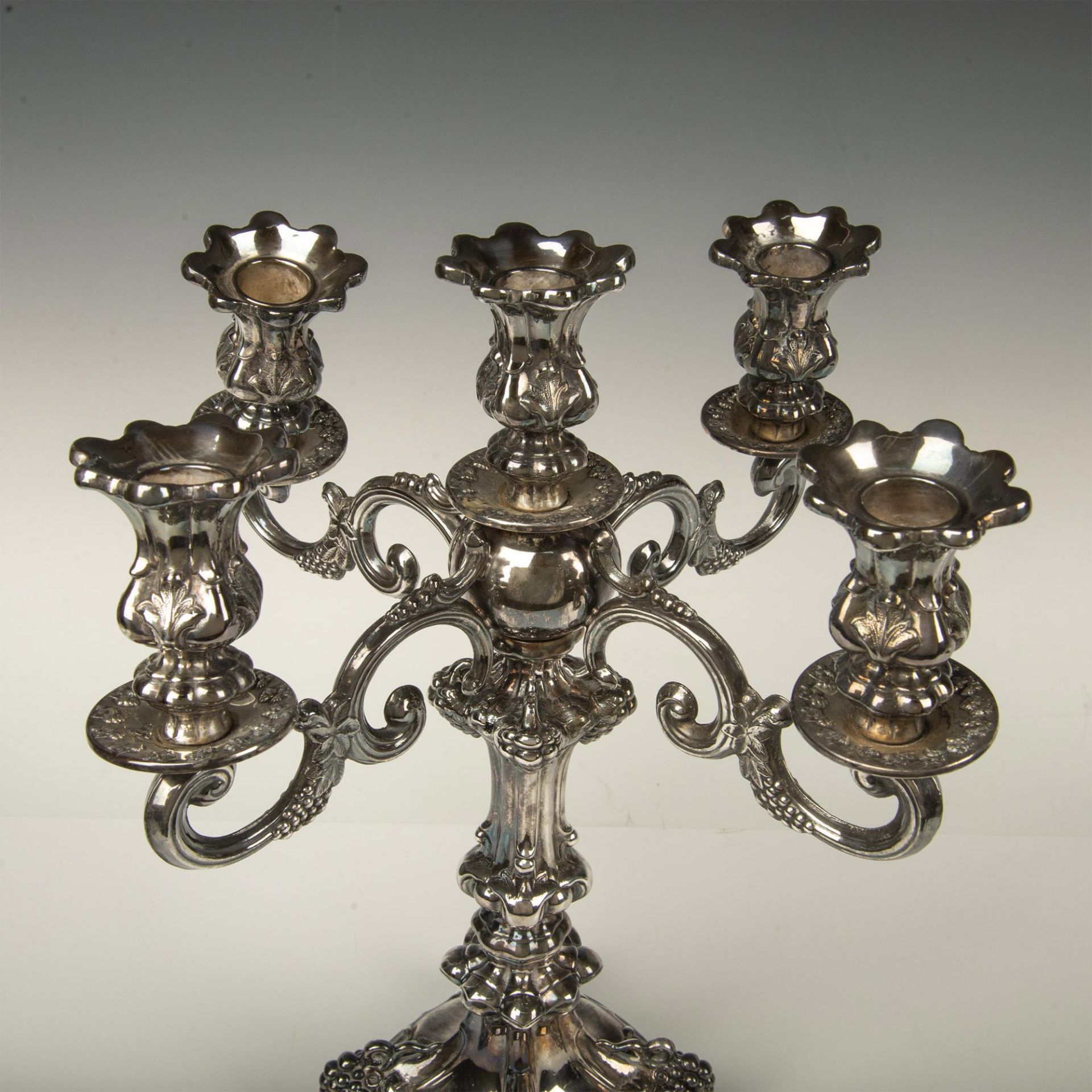 Sterling Silver 5-Candle Candelabra Marked 925 - Image 3 of 5