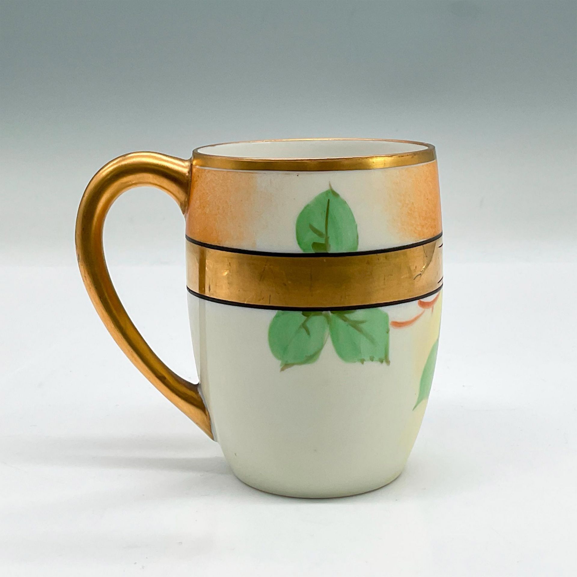 2pc Rosenthal Porcelain Large Dual Handle Bowl + Cup, Plums - Bild 6 aus 7