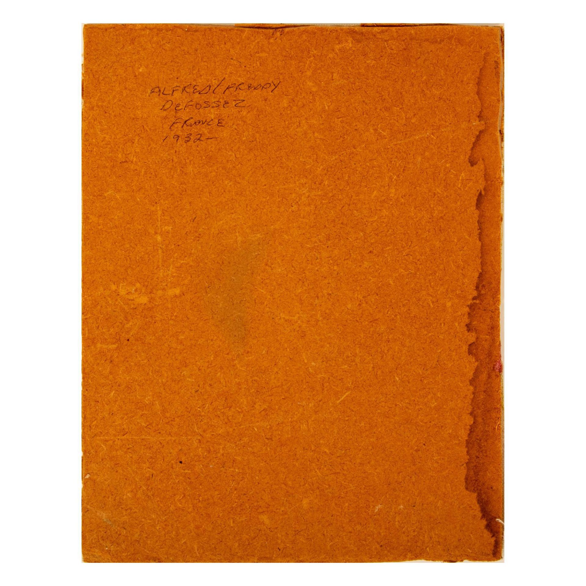 Defossez, Original Oil on Board, Portrait in Red, Signed - Image 4 of 5