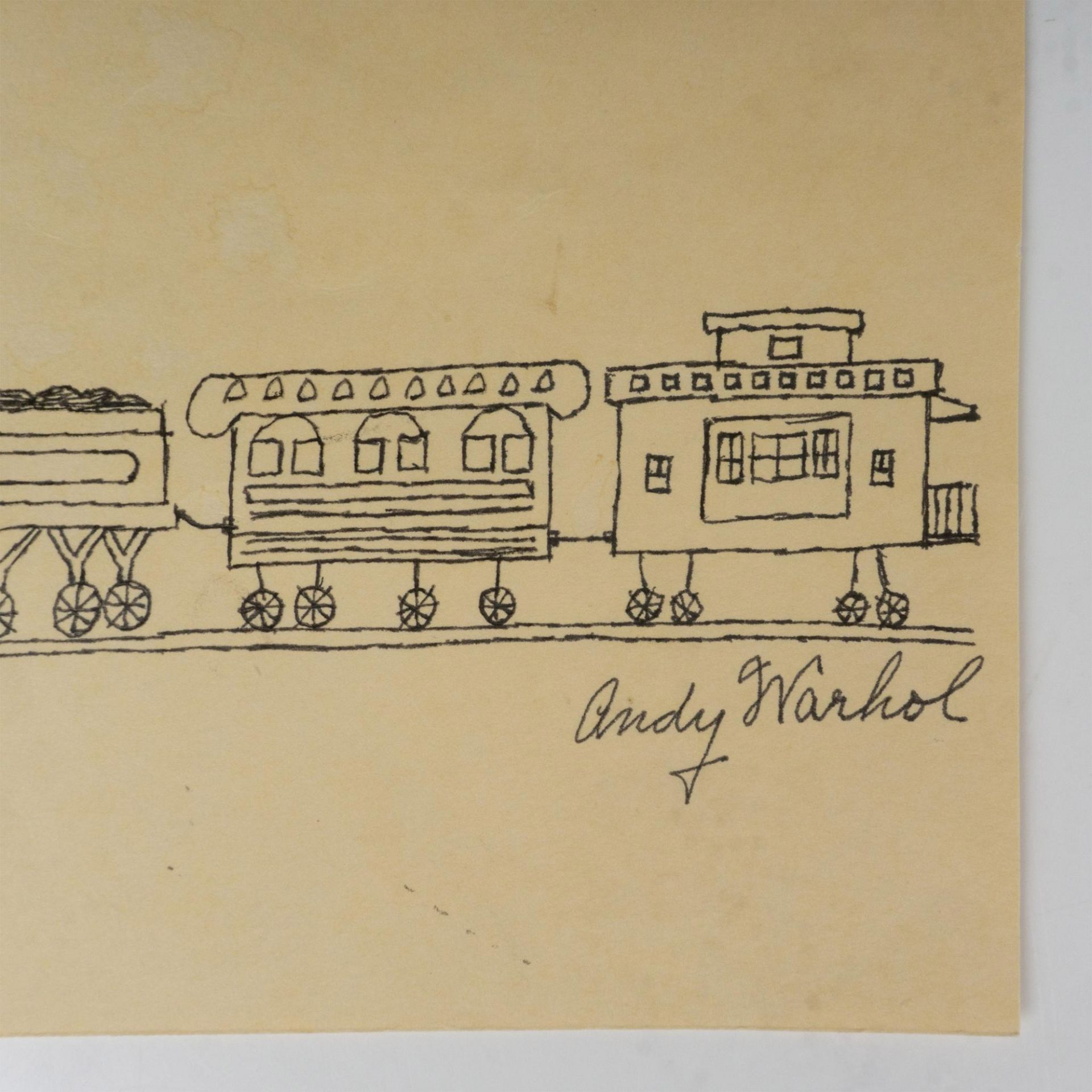 Andy Warhol (After) Black & White Work on Paper, Signed - Bild 3 aus 4