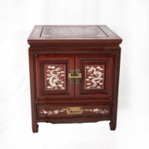 Chinese Rosewood and Mother of Pearl Inlay End Table