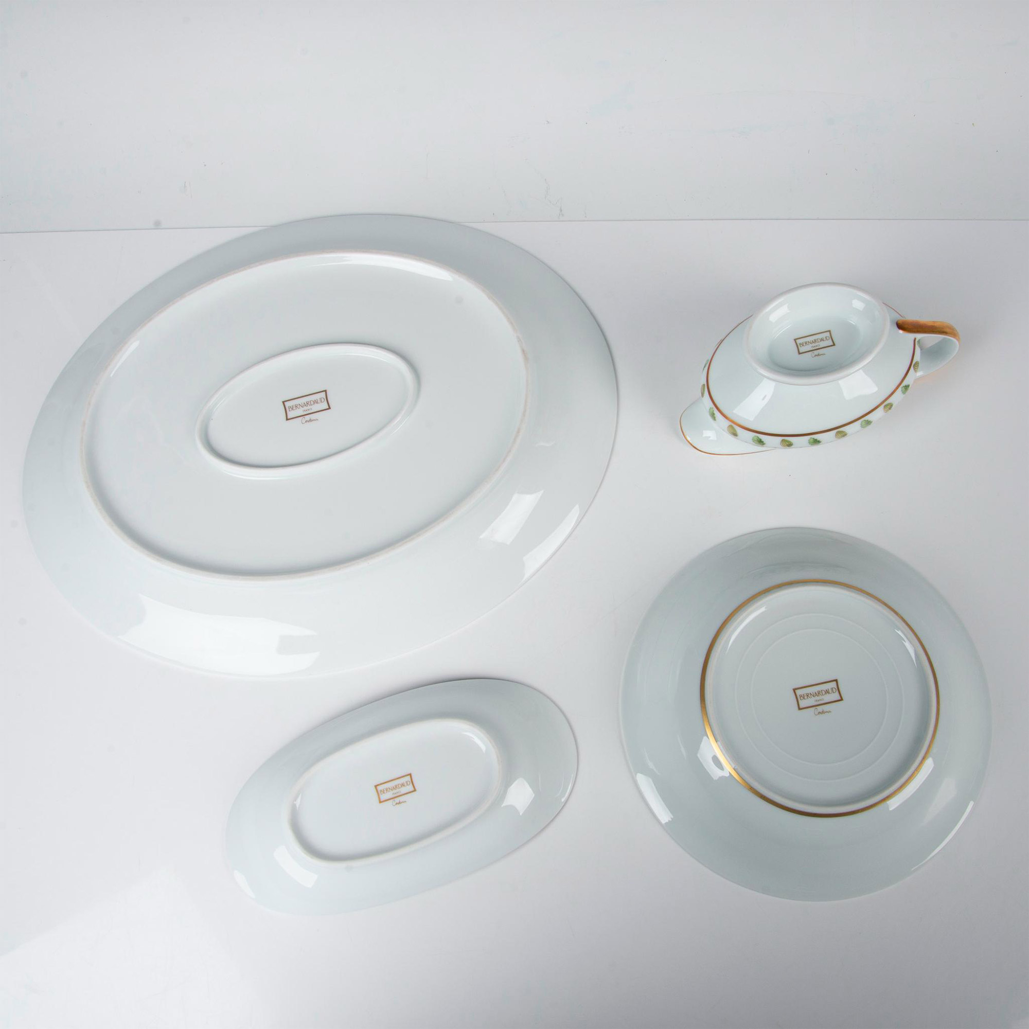 4pc Bernardaud Limoges Porcelain Serving Dishes, Constance - Image 6 of 8