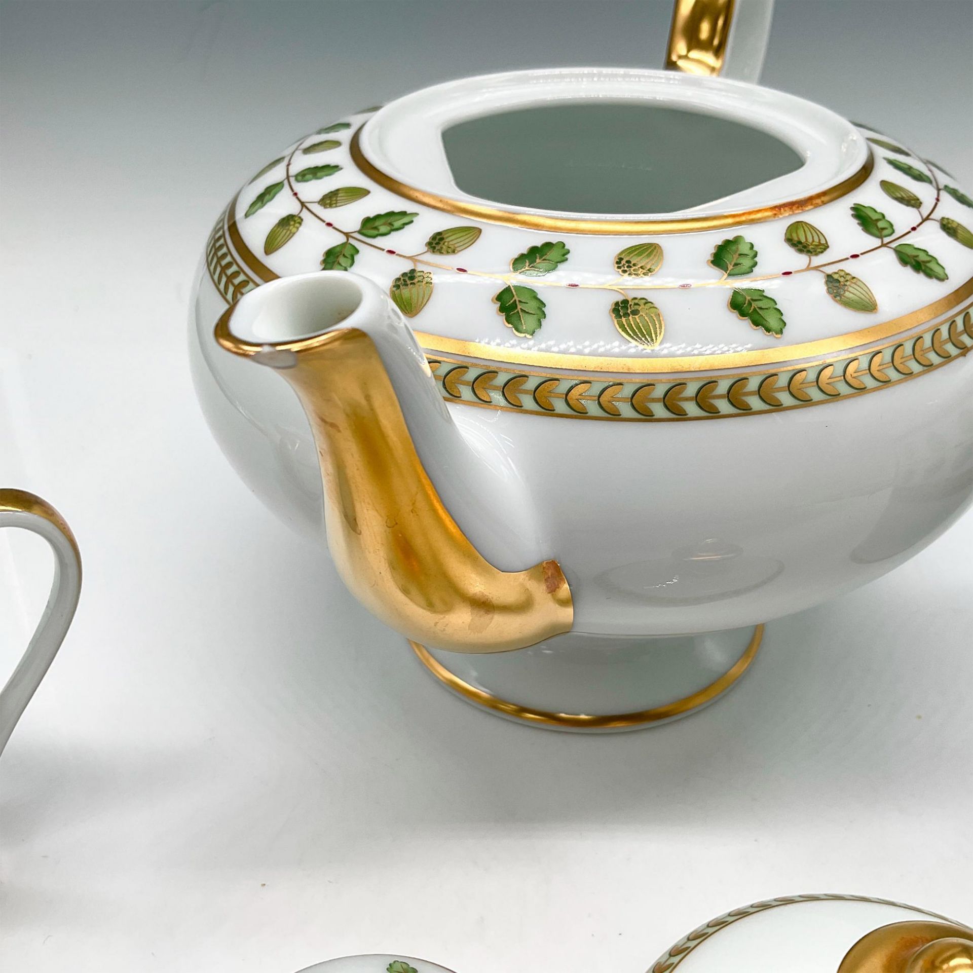 3pc Bernardaud Limoges Porcelain Tea Service, Constance - Image 7 of 7