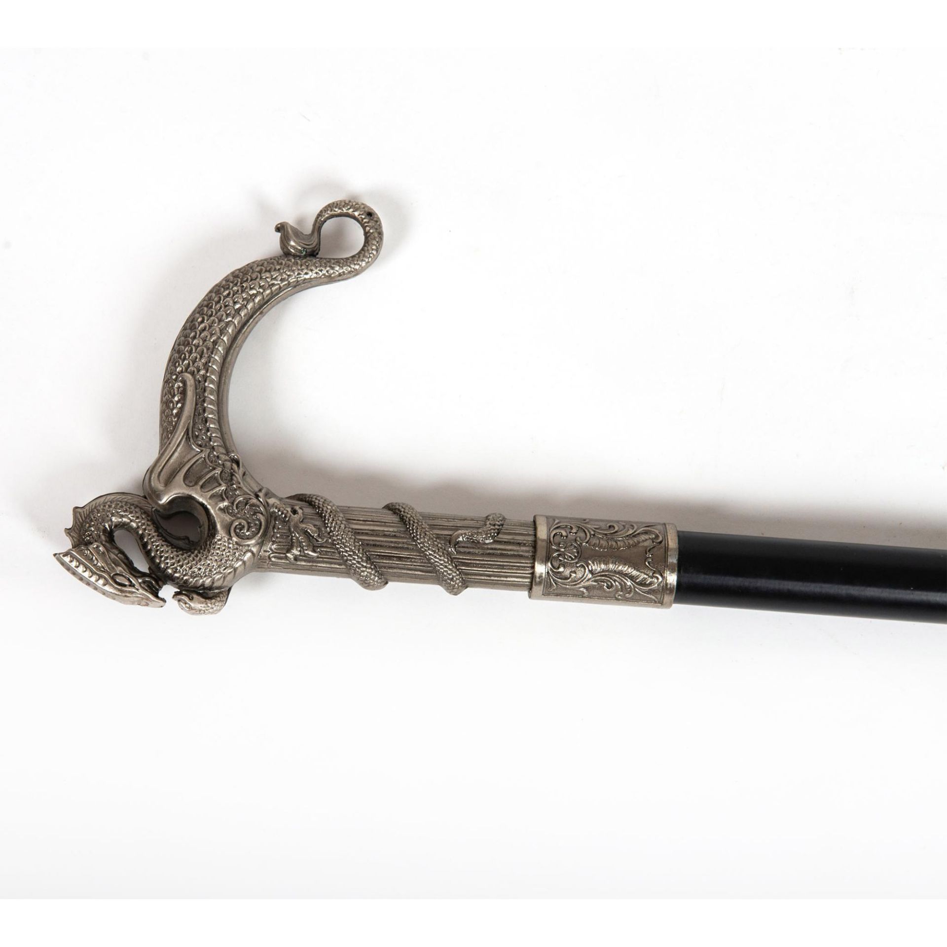Vintage Metal Dragon Handle Cane-Sword - Image 4 of 5