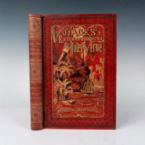 Jules Verne, Capitaine Hatteras, A L'Obus, Red Cover