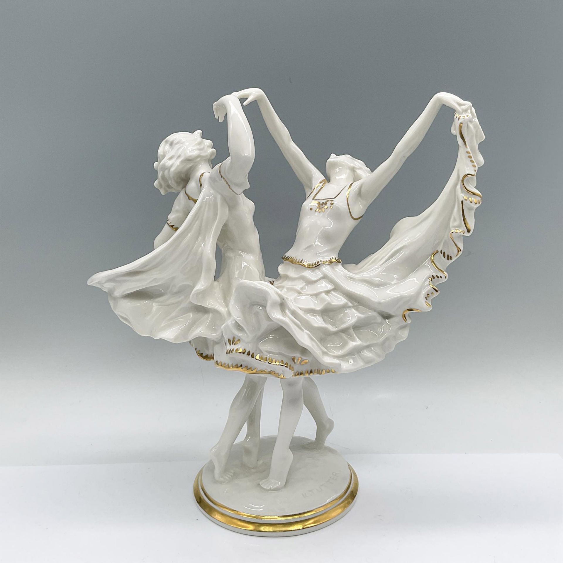 Hutschenreuther by Karl Tutter Dancers Figurine - Image 2 of 4