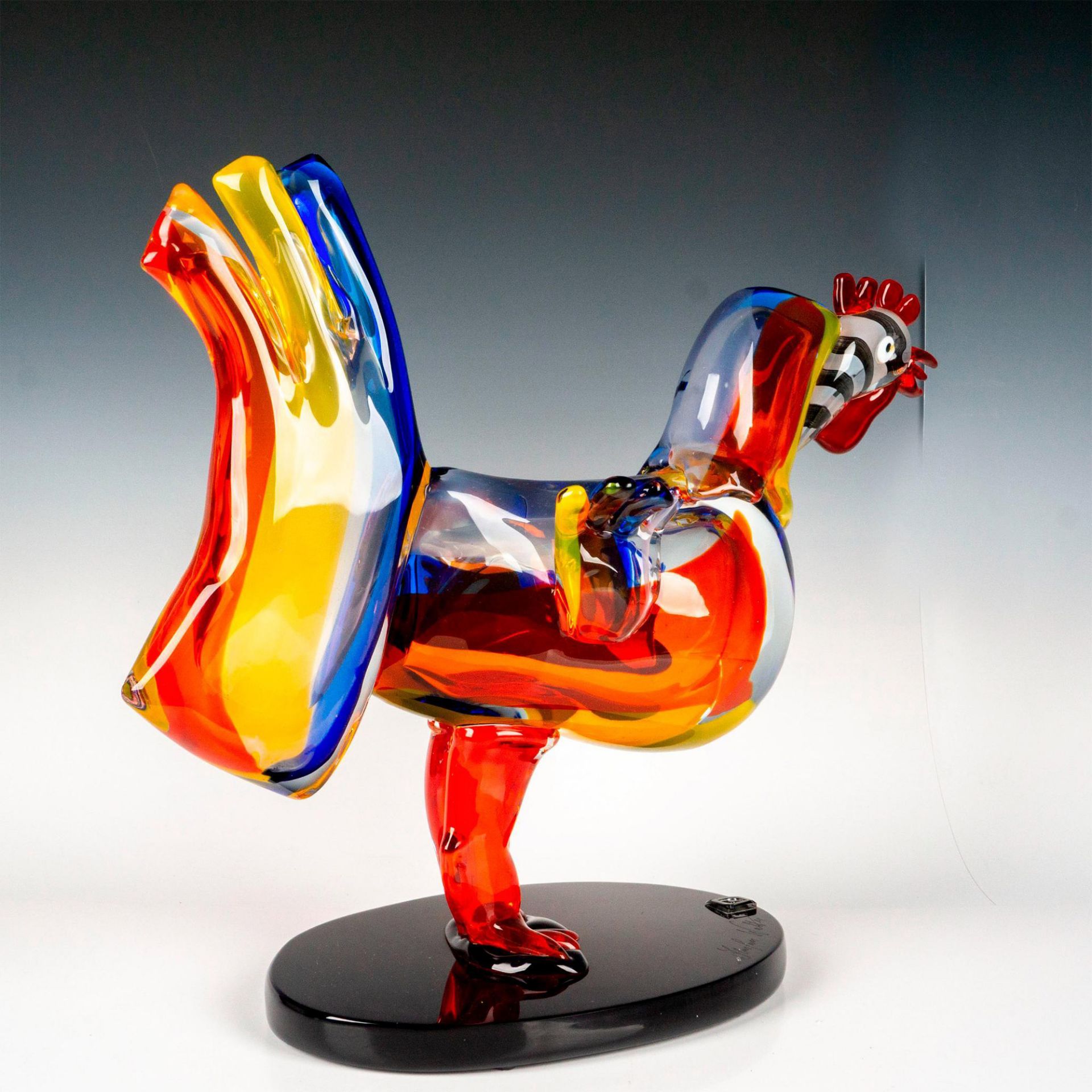 Murano Glass by Walter Furlan Sculpture, Signed - Image 2 of 7