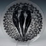 Rare Rene Lalique Crystal Art Deco Plate