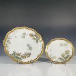 2pc Haviland & Co. Decorative Limoges Plates, Dandelions