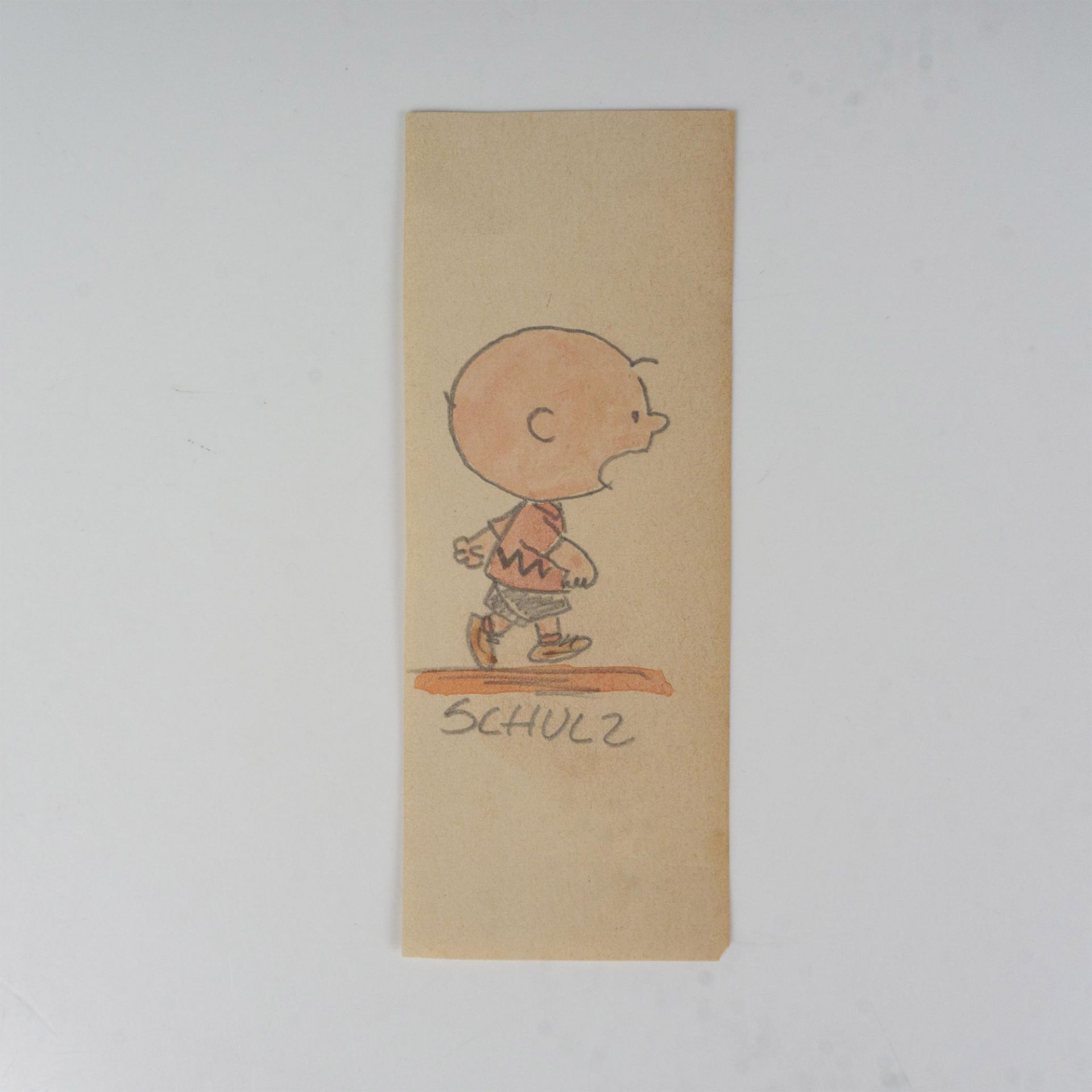 Charles Schulz (attr.) Graphite Drawing on Paper, Signed - Image 2 of 3
