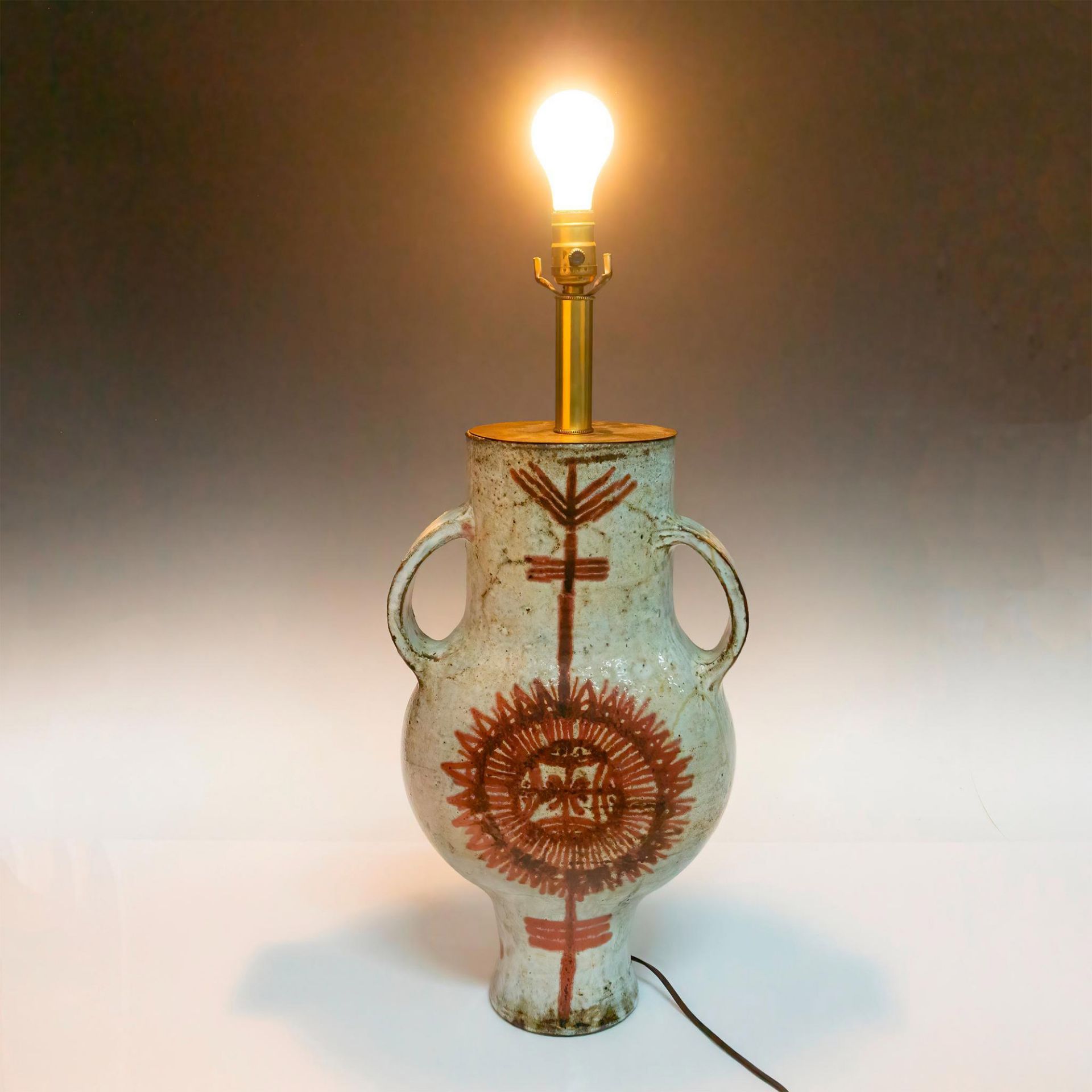 Jacques Pouchain (Attributed) Large Art Pottery Lamp - Image 5 of 6