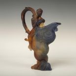 Daum Pate de Verre Mythologie Crystal Pitcher Female Nude