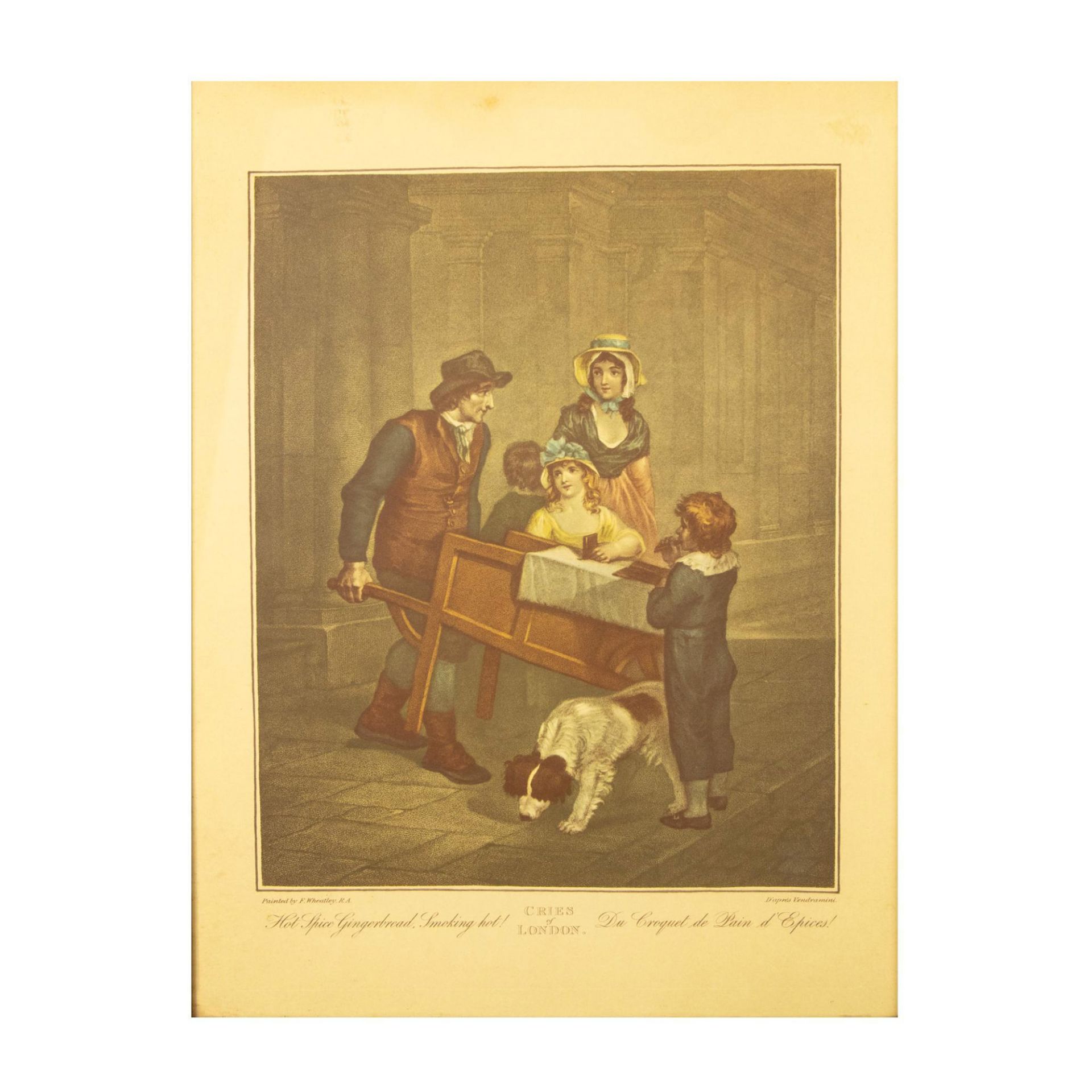 After Wheatley, Original Color Engraving, Cries of London - Image 2 of 6