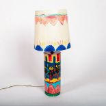 Cathey Yehtac Kalista Outsider Folk Art Lamp, Signed