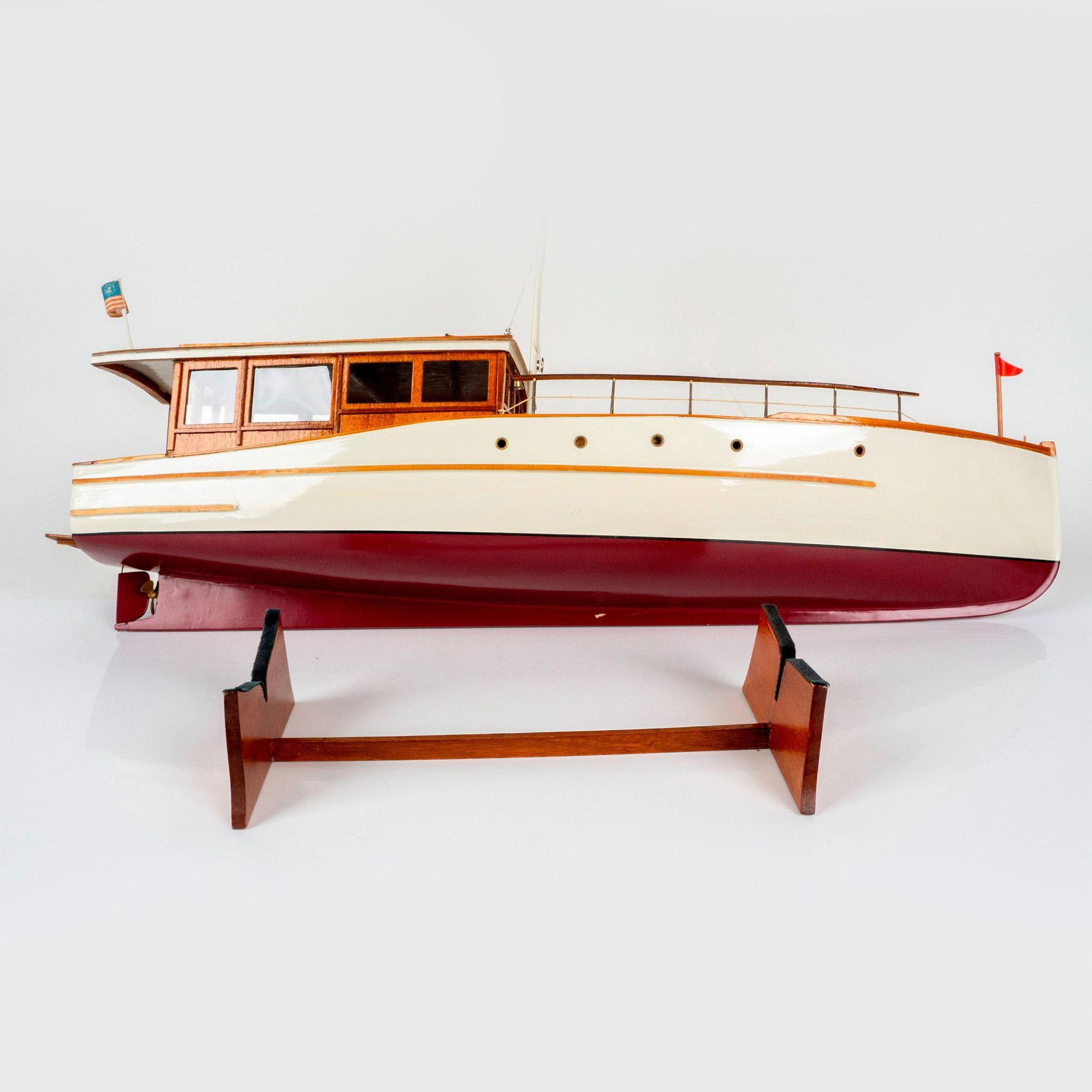 1929 Lake Union Dreamboat Large Wood Model Boat - Image 5 of 5