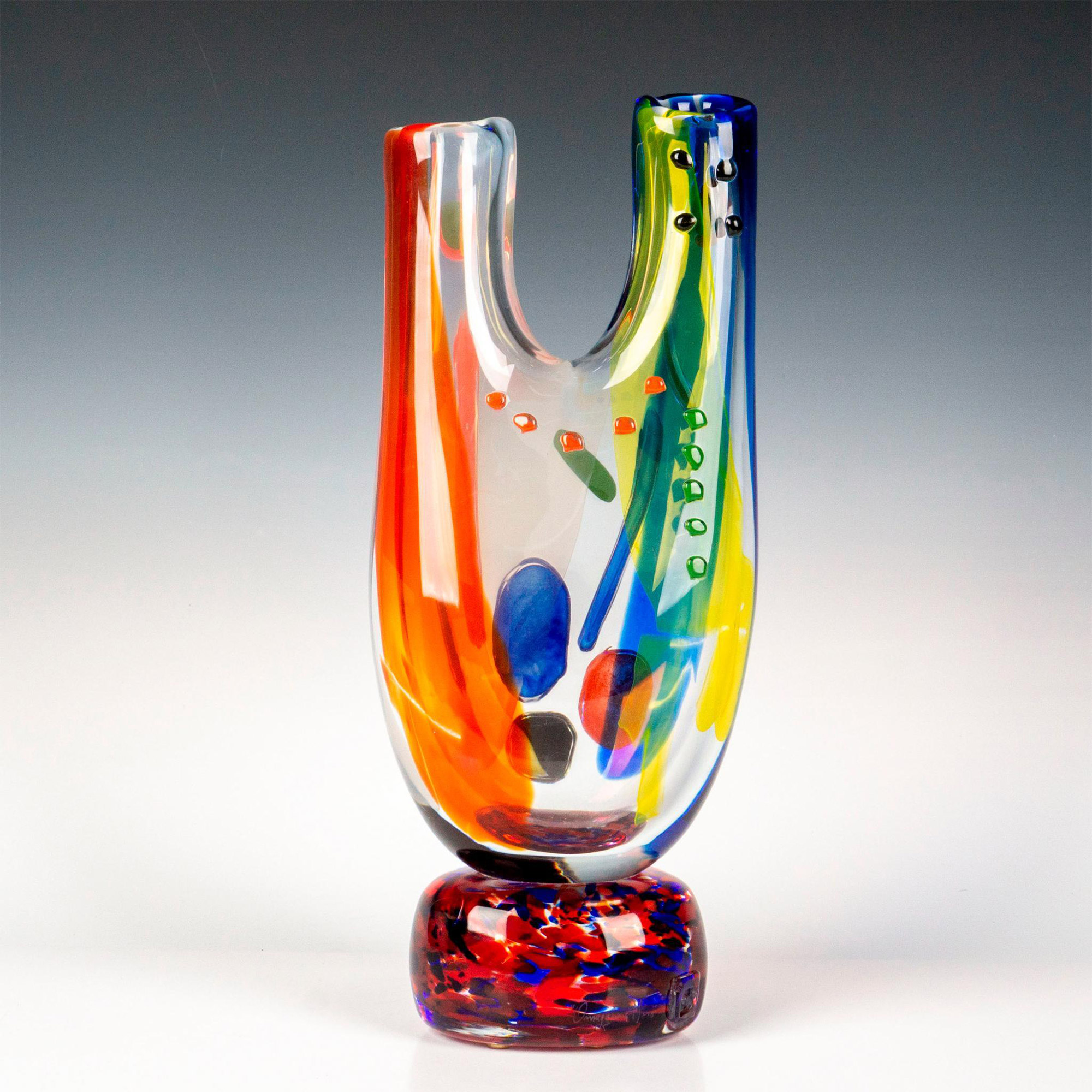 Murano Glass by Walter Furlan Picasso Vase, Vaso Miro 01 - Image 2 of 6
