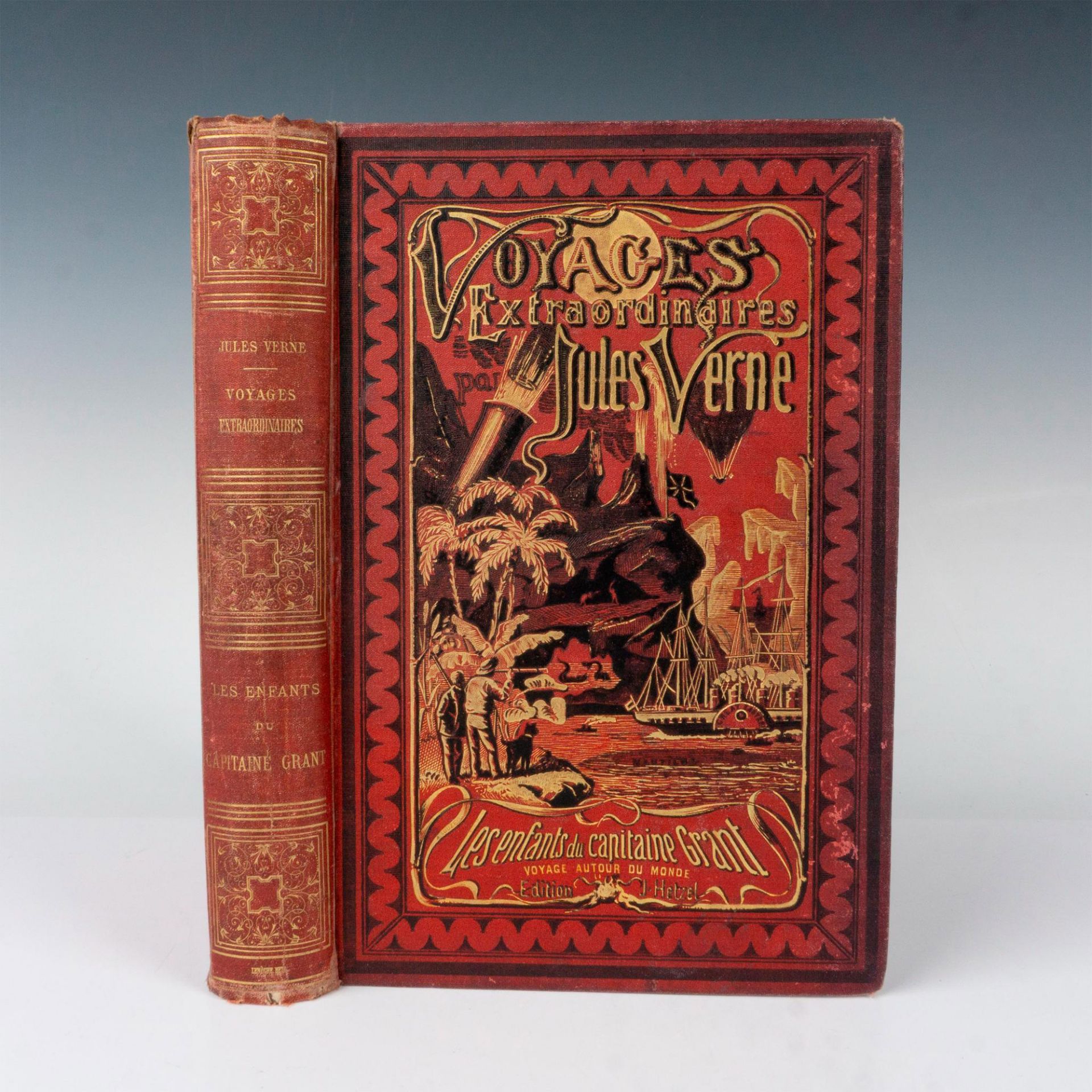 Jules Verne, Les Enfants du Capitaine Grant, A L'Obus Rouge