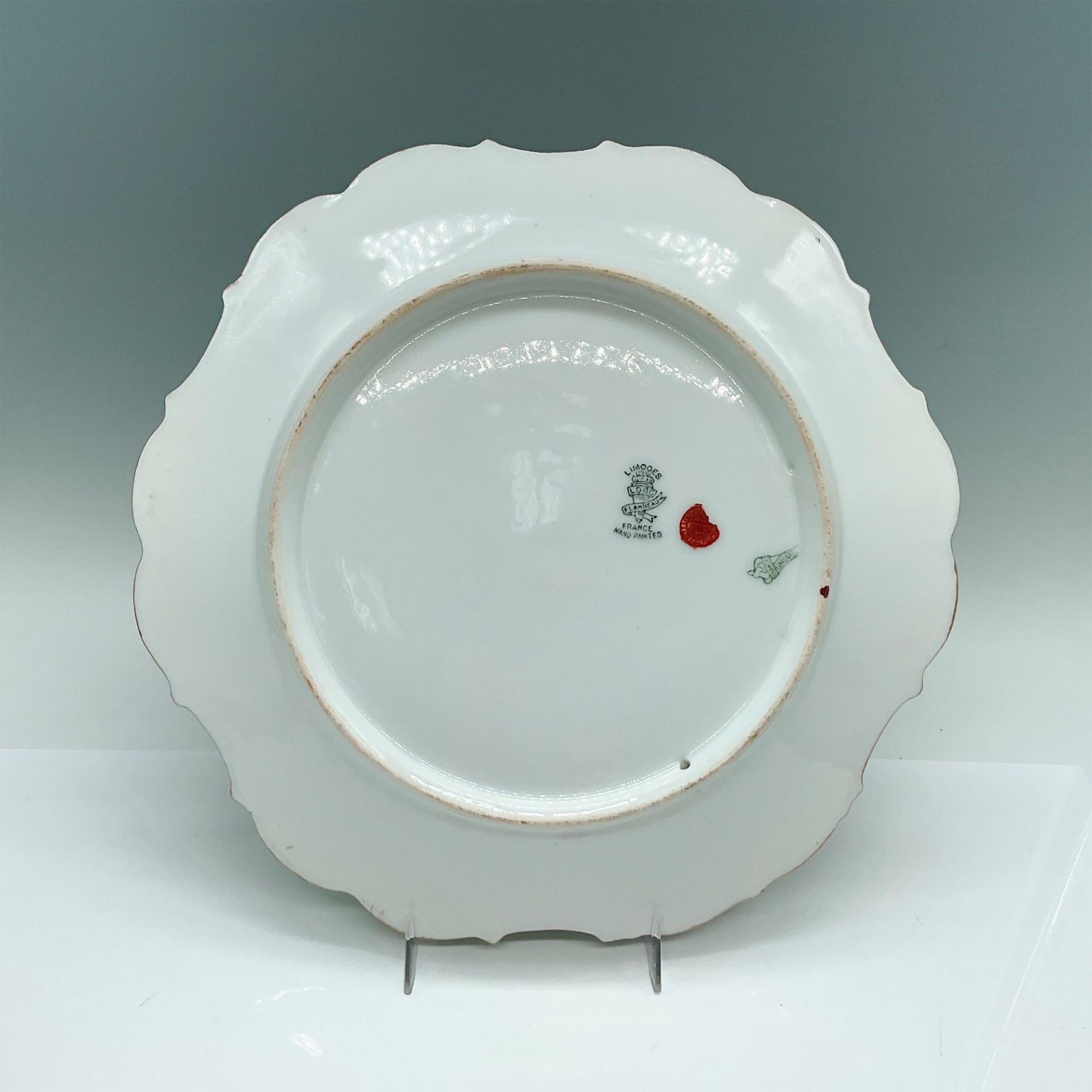 Antique Flambeau L.D.B. & Co. Max Porcelain Limoges Plate - Bild 2 aus 3