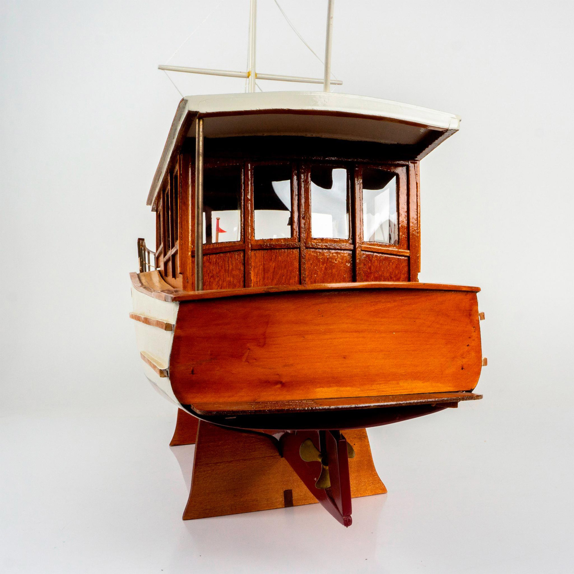 1929 Lake Union Dreamboat Large Wood Model Boat - Image 3 of 5