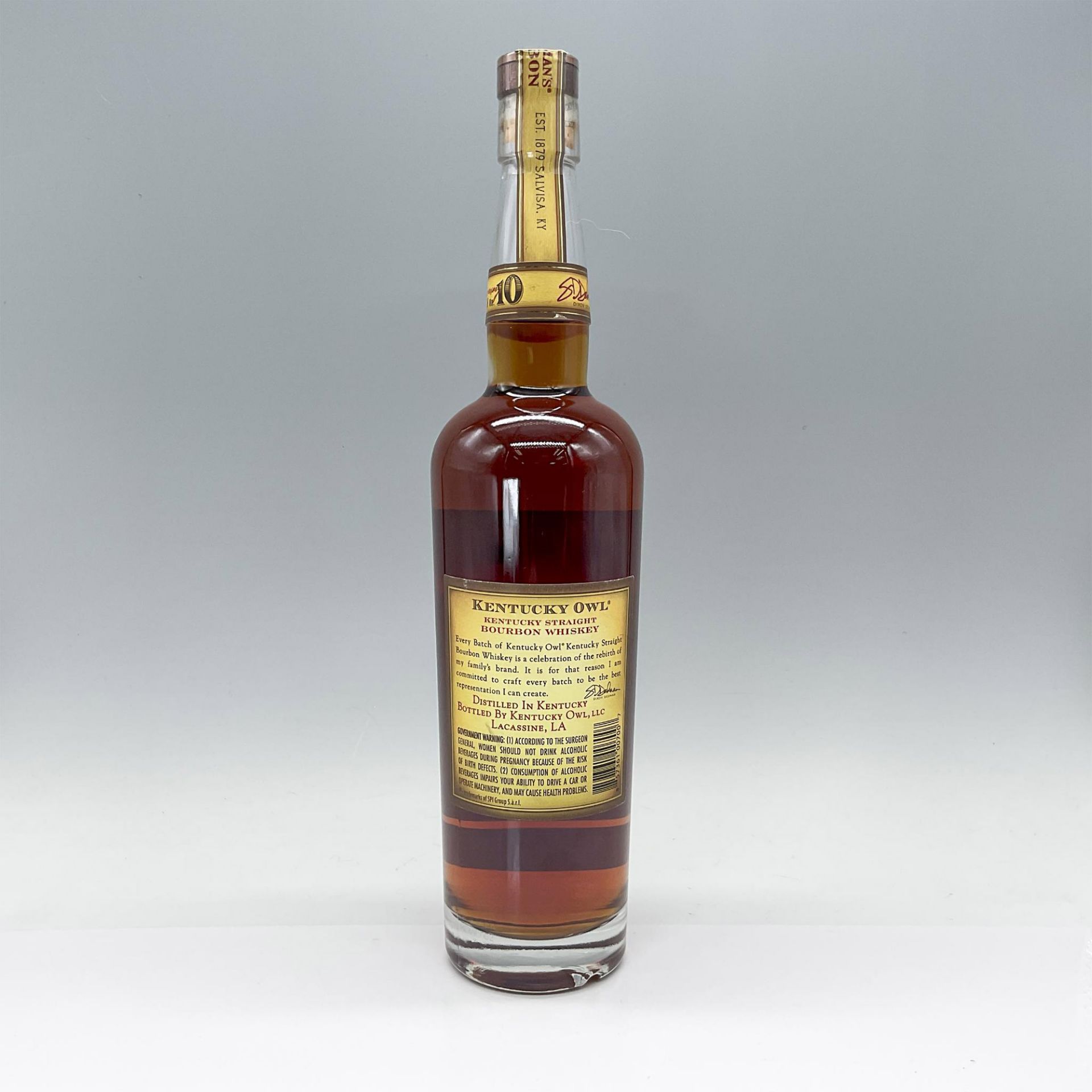 Kentucky Owl Batch 10 Straight Bourbon Whiskey 120.2 Proof - Bild 2 aus 3