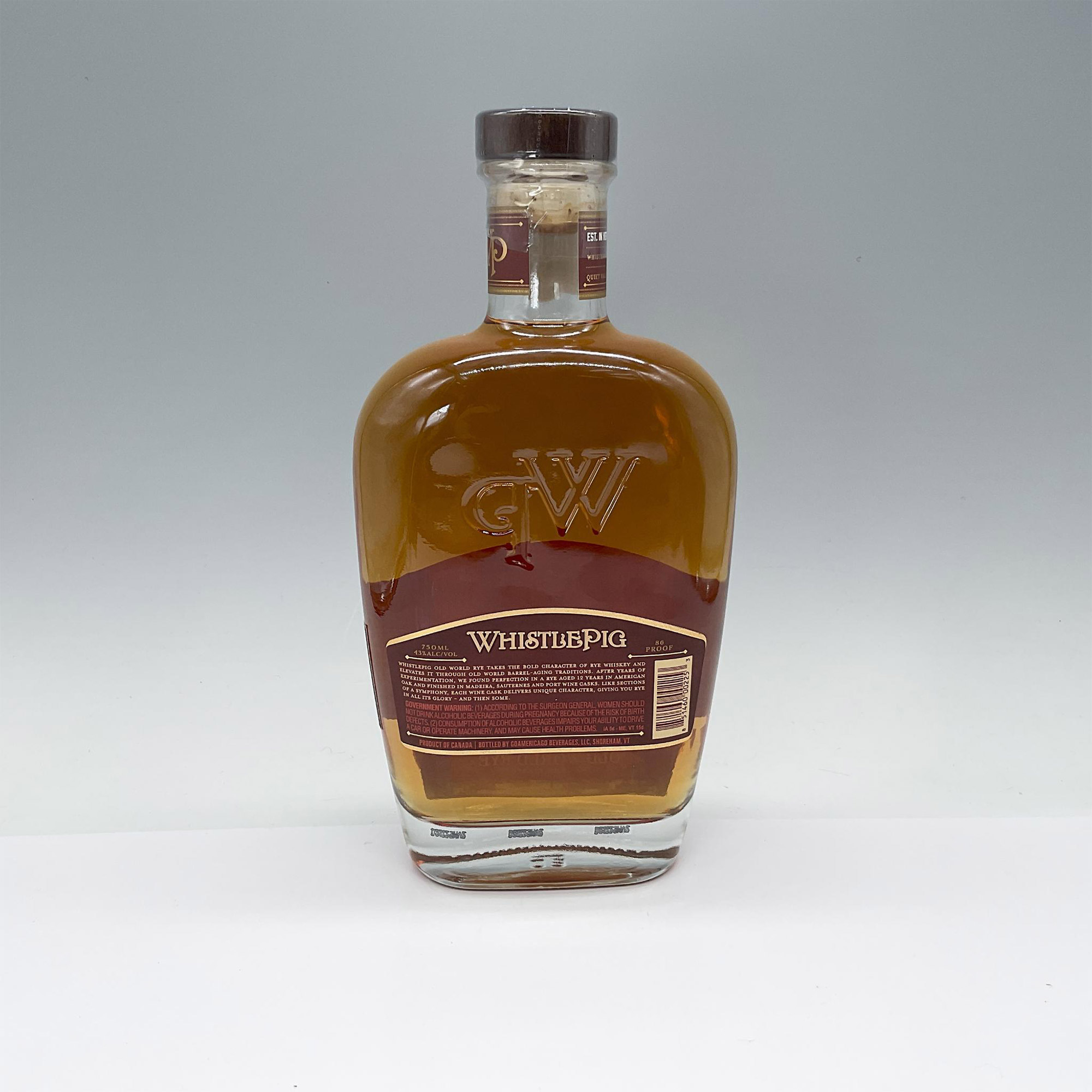 Whistlepig 12 Year Old World Rye Whiskey 86 Proof - Image 2 of 3