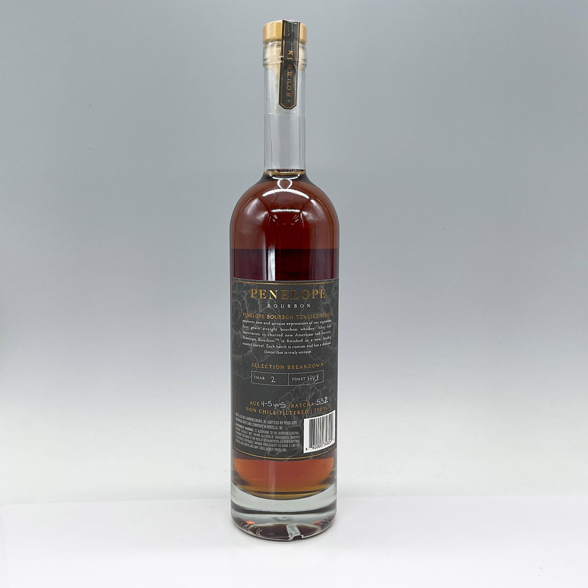 Penelope Bourbon Barrel Strength Toasted Series 115 Proof - Image 2 of 3